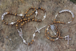 Tigers Eye Rosary